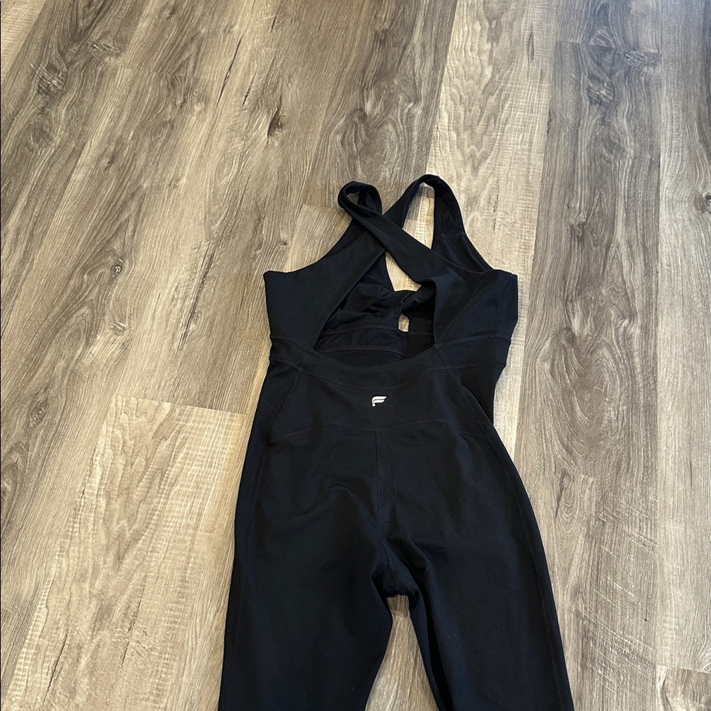 Fabletics Jumpsuit Black Medium EUC M - image 7